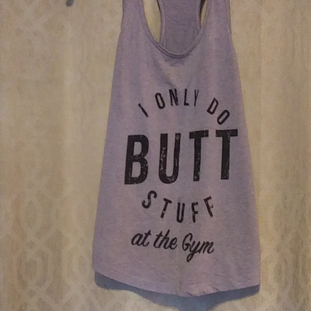 Weight Liftinng Gym Tank Butt Stuff L